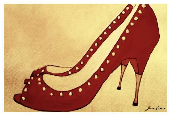 Red shoes by Joan Currie