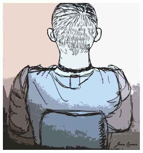 Seated Student by Joan Currie