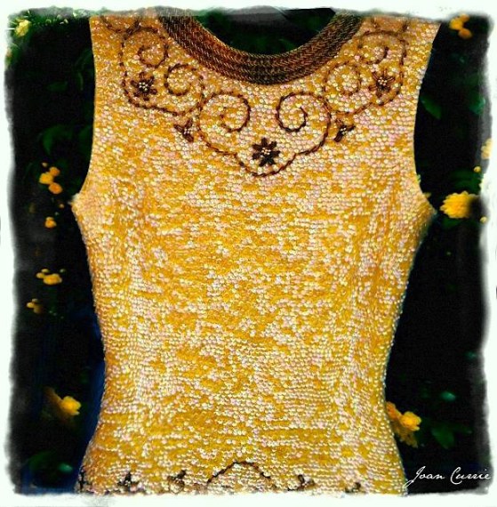 Vintage yellow top by Joan Currie