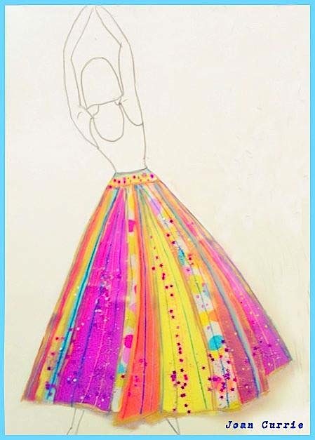 © Joan Currie - Figure sketch by Lauren DiMarco & Skirt by Joan Currie