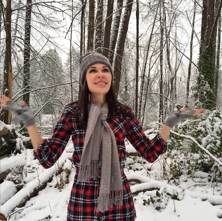 Lauren in Vancouver at Christmas